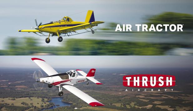 Olney’s Air Tractor acquired Thrush Aircraft of Georgia. The two aircraft manufacturers’ histories trace back to aviation pioneer Leland Snow. Photo provided by Air Tractor