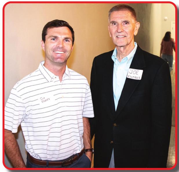 County judge candidate Joe Finfrock meets with voters