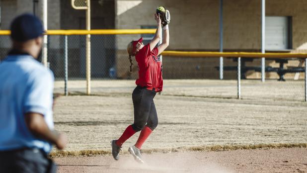 OHS Lady Cub #23 Aubree Englishbee brings focus to second base this season. Photo by Will Sadler