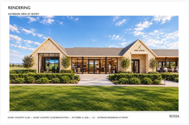 The Olney Recreation Association raised $88,500 on the first day of a fundraiser aimed at expanding and upgrading its clubhouse. This is a rendering of the new clubhouse. Image provided by Landon Rowe