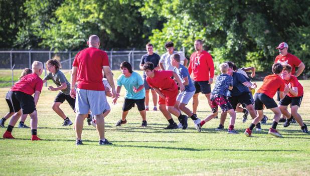 OHS Football Camp: OISD coaches host JH football camp