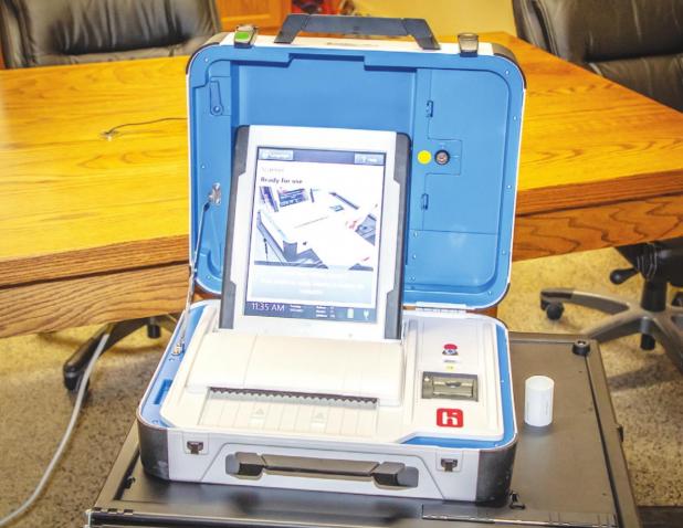 Young County’s new hybrid voting machines