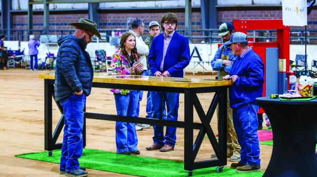 Olney and Newcastle saw some great successes and some projects and animals that were not quite ready for this year’s stock show. Marlee Lane with Olney FFA and brother Luke Lane showed their Ag Mechanics project. Marlee Lane impressed the judges enough