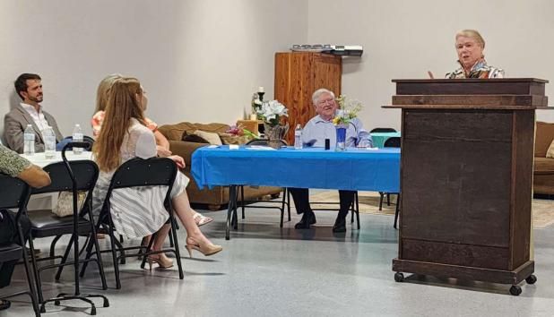 Democrats honor Ann Hall, Monty Montgomery