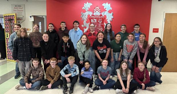 Olney Junior High School competed in the March 7 Texas Math and Science Coaches Association contest in Abilene, besting eight 5A, 4A, 3A, and 2A schools, and will send 26 students to the state competition in Abilene on April 11. Photo by Rhonda Geter