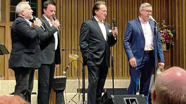 Edgington Performs with Blackwood Quartet
