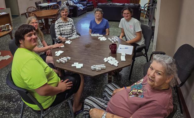The Cub Center’s monthly potluck game name is very popular and takes place the third Thursday of the month from 6 p.m. to 8 p.m. Community members are encouraged to bring their favorite dish and enjoy an evening of games and good eats. Photos by Will Sa