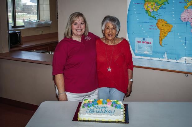 Our friends over at the Young County Olney Senior Cub Center celebrated June Birthdays with a cake provided by Hamilton Street Church of Christ, ice cream provided by Lunn Funeral Home and a festive round of Happy Birthday sung by those attending lunch at