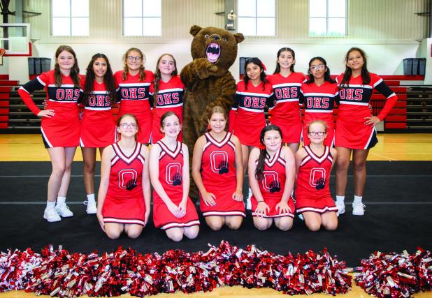 OHS & OJHS cheerleaders perform at Cheer Camp