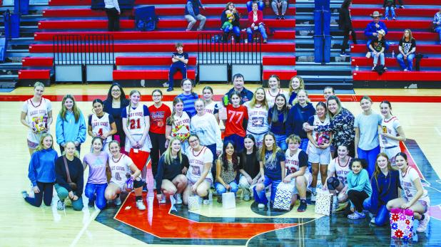 The OHS Varsity Lady Cubs celebrated the end of their season with their little sister counterparts; the program fosters a mentorship for younger players. Photo by Will Sadler