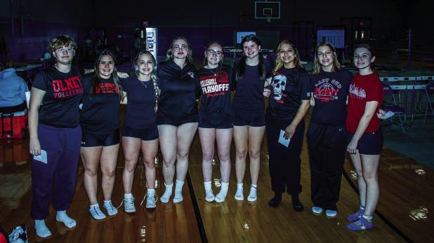 Your 2026 Lady Cubs Powerlifting Team! Let’s Go Lady Cubs! Braelynn Casteel, Kailynn Altmiller, Brooklynn Bond, Aubree Englishbee, Brylee Englishbee, Ava Tarr, Jordynn Petty, Valerie Hance and Jenna Widner. Photo by Will Sadler