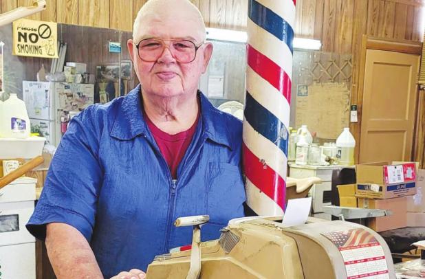 Nunley provides a traditional barber shop experience
