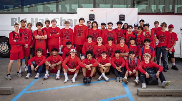 The Olney Cubs rode to the Bi-District Playoff game against the Sorona Broncos in style after OISD rented a Big at Charter bus for the Cubs. The Cubs also received a send off from the community of Olney past all three OISD schools and down Main St. where they were greeted by the community with signs showing support for the Cubs. 