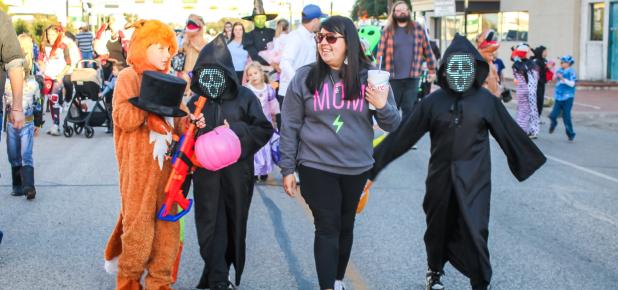 The Olney Chamber of Commerce’s annual Halloween Parade and Trunk or Treat event drew one of the largest crowds in the event’s history, Chamber director Kimberly Smith said. Revelers marched down Main Street to the Trunk or Treat event at the Gazebo.