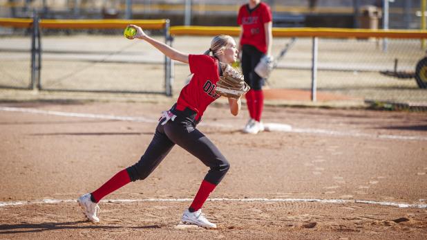 OHS Lady Cub #1 Kynlee Lauderdale will be this season’s starting pitcher. Photo by Will Sadler