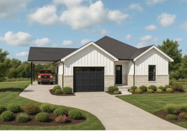 A rendering of a house plan that the City of Olney wants to build in the City’s northeast corner within the new Tax Increment Revenue Zone. OEDC executive director Tom Parker posted the plans on his LinkedIN page. Image courtesy of Tom Parker