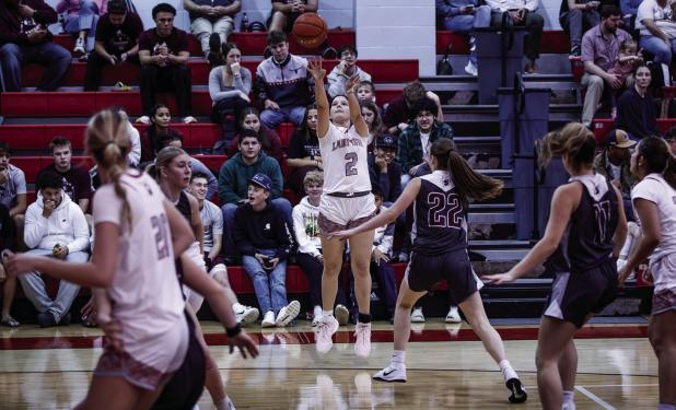 OHS Lady Cub #2 Jalissa Whitlock scored 2 on the rival Lady Panthers for the night. Photo by Will Sadler