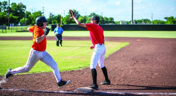 Veteran Varsity Cub baseball player Tucker Cortinez is spending his summer on the baseball field lending valuable knowledge to some of the younger players of the summer league. Photo by Will Sadler