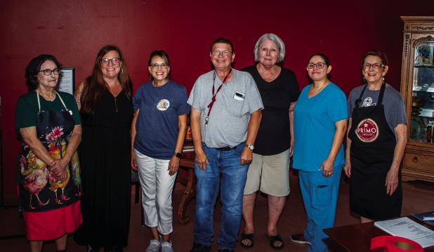 Our friends over at the Young County-Olney Cub Center hosted a lunch and other online promotions to raise funds during the Texoma Gives 24-Hours of Giving event. Shown are Gail McBride, Cub Center Executive Director Angela Lockard, Cub Center Activities D
