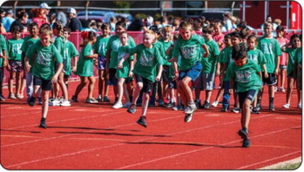 The skipping competition was very popular during the OES field day if judged by the amount of smiling and laughing students. Photo by Will Sadler