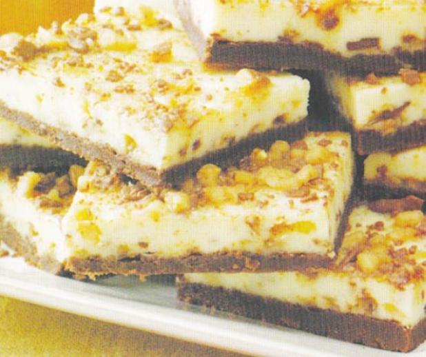 Toffee Cheesecake Bars