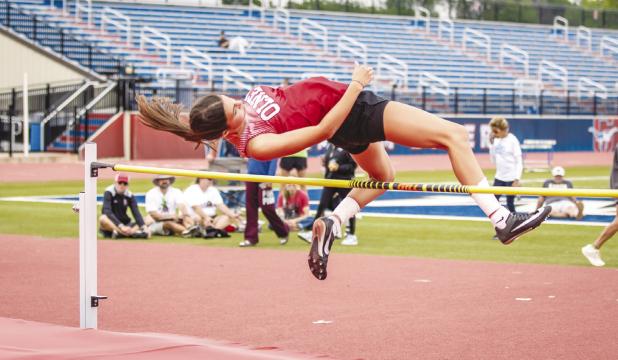 OHS athlete Halee Craven earned a third-place finish in high jump at Area competition and will be moving on to compete at regionals. Photo by Will Sadler