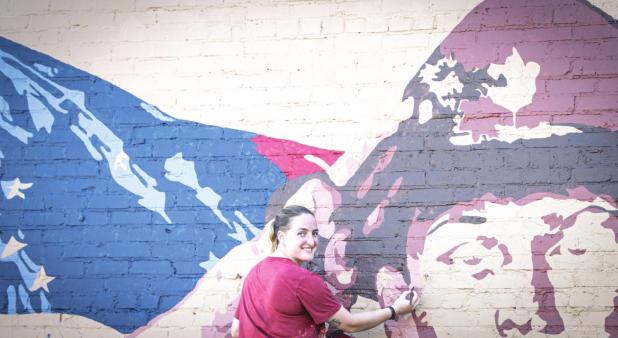 Artist honors Scouts with mural