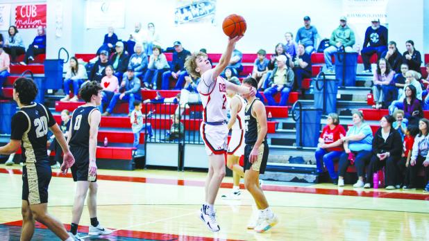 OHS Cub #2 Ryder Lisle was on fire outside the line for the night, hitting for 3 for 9 points and one successful free throw. Photo by Will Sadler