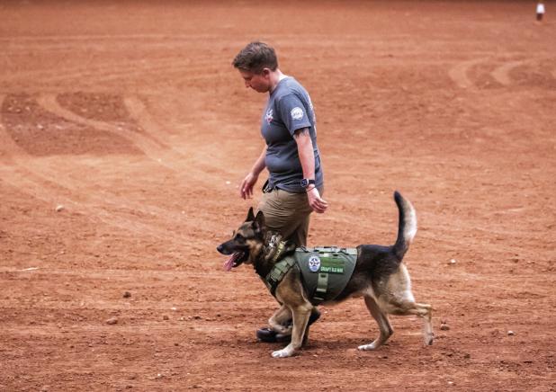 Cpl. Wright, K9 Bond compete in Wichita Falls