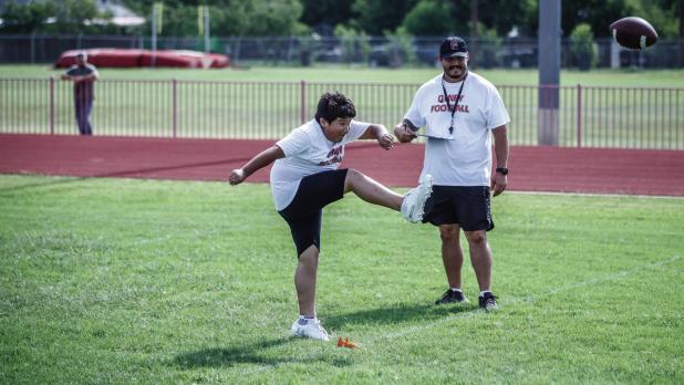 This player had amazing skills at punting and very accurate and long field goal kicks. Photo by Will Sadler