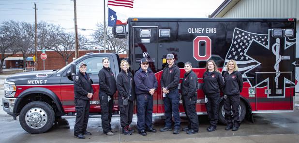 Hospital thanks first responders, rolls out new ambulance