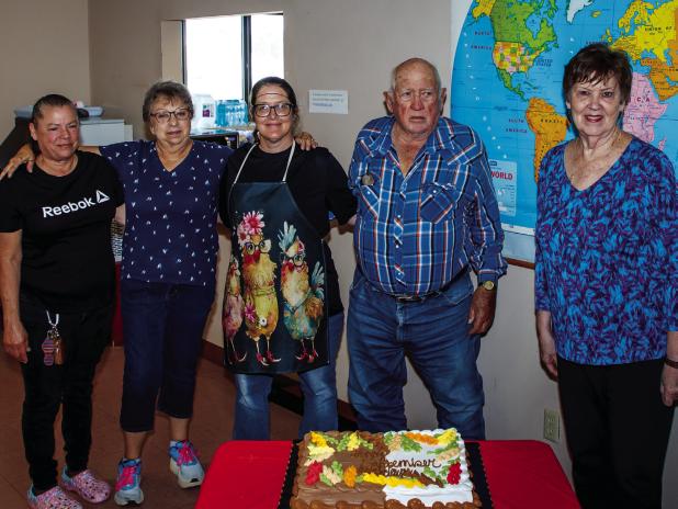 Our friends over at the Olney Senior Cub Center celebrated September birthdays with cake and ice cream provided by Lunn Funeral Home and a cheerful round of Happy Birthday sung by Cub Center lunch attendees. Those present: Selma Villalon, Becky Spurlock, 