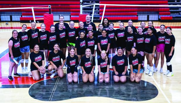 Coach Tarr’s volleyball summer camp hosted a morning and afternoon camp separating younger and older girls, both camps had a huge turnout. Photo by Will Sadler