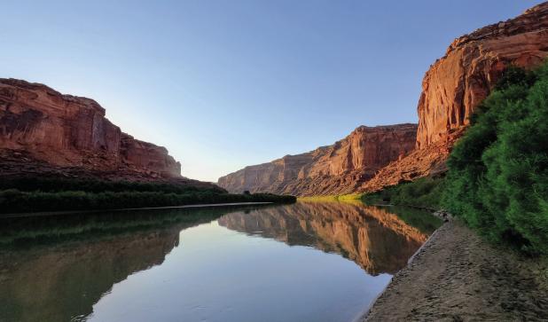 The view from the NOLS camp into Hey Joe Canyon during the OHS students’ trip to Utah’s Green River. Photo provided by Will Stewart