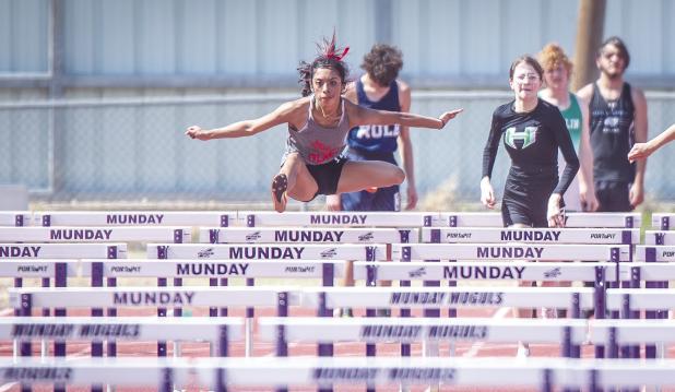 OHS athlete Ana Vasquez earned a third-place finish in the 100m hurdles at Area competition and will be moving on to compete at regionals. Photo by Will Sadler