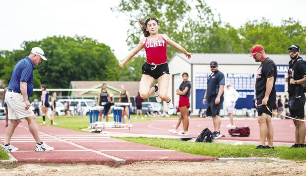 OHS athlete Katy Rosales earned a fourth-place finish in long jump at Area competition and will be moving on to compete at regionals. Photo by Will Sadler