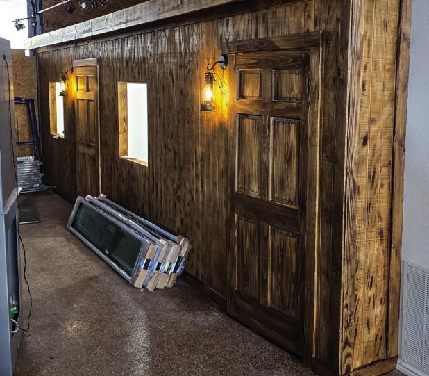 The remodeling of the Olney Heritage Museum includes this podcast recording studio, which will be open to the community. Photo by Will Sadler