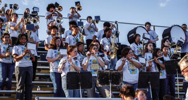 Nothing stirs the passion of Cub fans like OHS’s beloved Pride of Olney High School Marching Band (POOHS). POOHS is a revered marching band with too many accolades to count, once even receiving penalties from refs during a game for playing too loudly. P