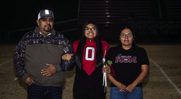 Allison Alvarado Escorted By: Dolores Godinez And Vico Alvarado. Activities: POOHS - 4 years, volleyball - 4 years, softball - 4 years, FFA - 1 year, accounting - 2 years, and NHS - 2 years.