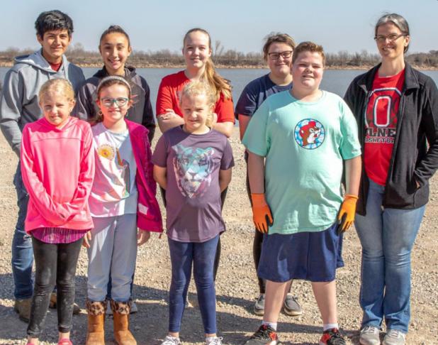 Girl Scouts clean up Lake Cooper