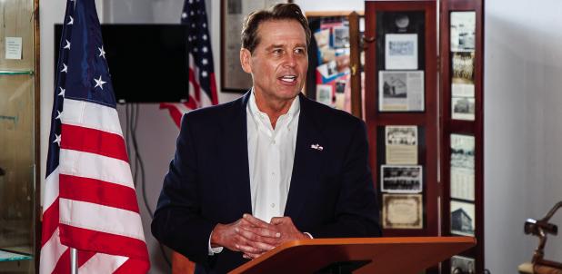 State Sen. Brent Hagenbuch, R-Denton, held a town hall at the Olney Heritage Museum to discuss the regular and special legislative sessions, and to take questions from constitutents. His visit on Thursday, Sept. 18 was well attended, with participants que