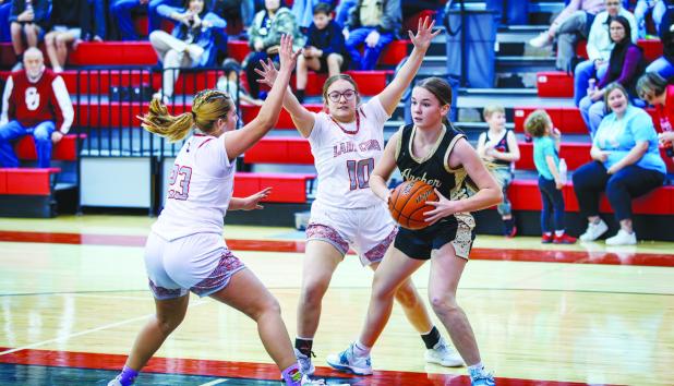 OHS Lady Cub #23 Aubree Englishbee plays with a ferocious energy that always causes defenders a ton of trouble on the boards, Aubree will continue to be a crucial member to this young team next season. Aubree led the team in scoring for the night with a g