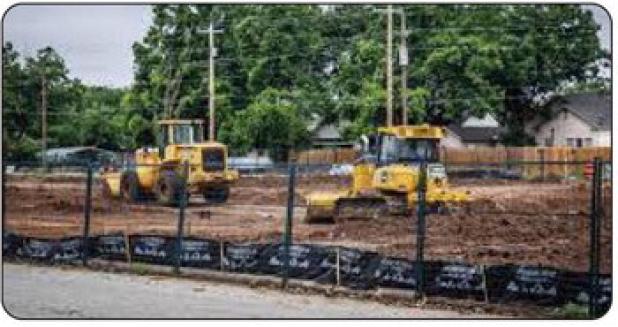 Unseasonable summer rains have pushed back the new hospital’s completion date by about a week to September 2026, but the project is still under budget, project manager Dave Lileey told the OHH board on Aug. 22. Photo by Will Sadler