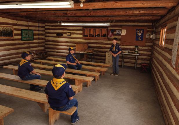 Cub Scout Pack 414 is on a mission to restore the Scout Hut in Tom Griffin Park and to modernize it to give Olney’s revilatilzed scouting program a place to gather. This is a rendering of the interior of the hut. Rendering provided by Chris Garcia
