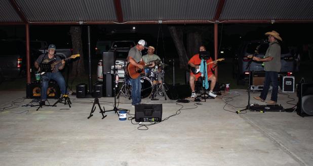 Playing Possum brought the tunes at the first Music in May concert on Saturday. Stay tuned for concerts every Saturday this month, organized by the Olney Chamber of Commerce. Photo by Will Sadler