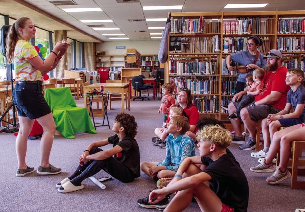 Students who attended the OCLAC’s summer program, Creature Teacher, enjoyed learning about exotic pets. Photo by Will Sadler