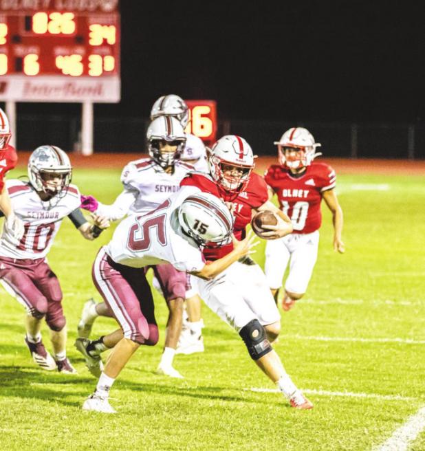 Olney Cubs Battle the Seymour Panthers in the District Game, Oct. 16