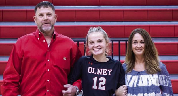 Olney High School celebrates Varsity Volleyball Senior Night