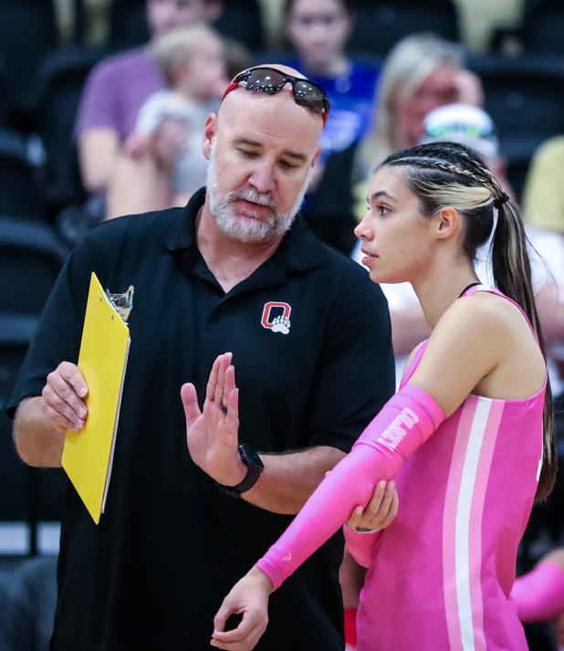 OHS Lady Cubs vs Archer City Ladycats Coach Nicholas Tarr Head #12 Halee Craven