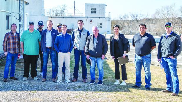 Officials from the City of Olney and its consultant Jacob | Martin led representatives from the three bidders for Olney’s new water treatment plant on a tour of the century-old plant at Lake Olney on Feb. 12. The three companies will conduct studies of